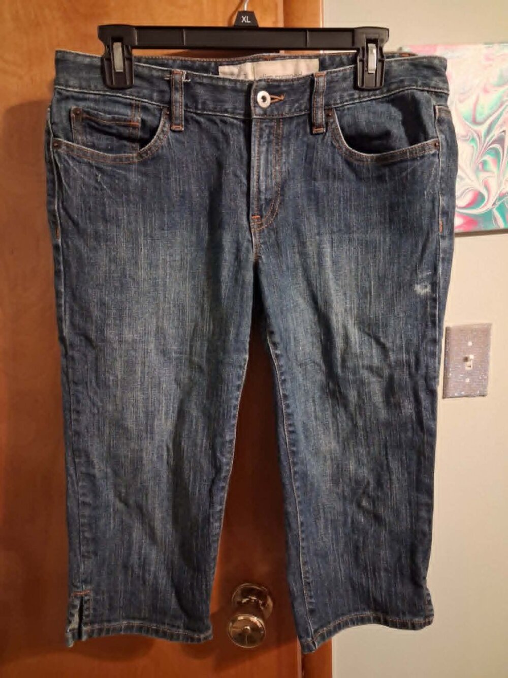 Ann Taylor LOFT Slim Cropped Capi Size 8